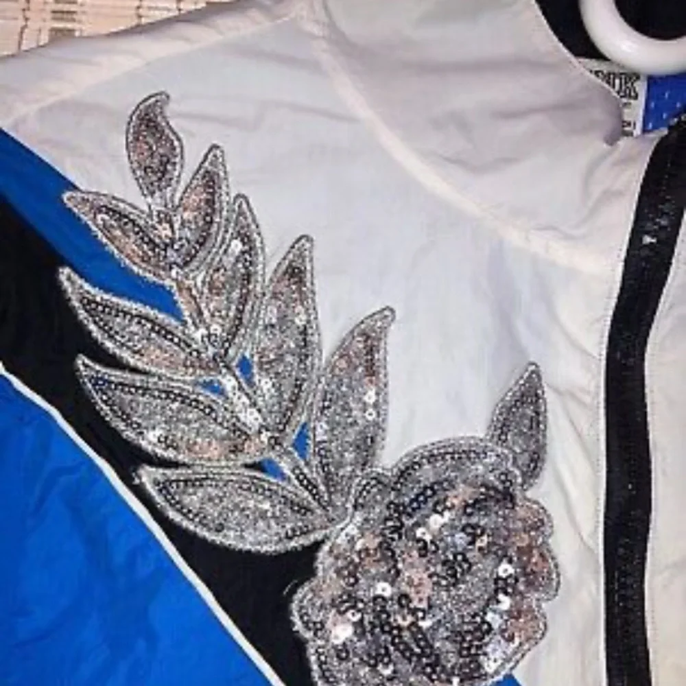 NWT Victoria Secret Pink Sequin Track Jacket - Picture 5 of 10